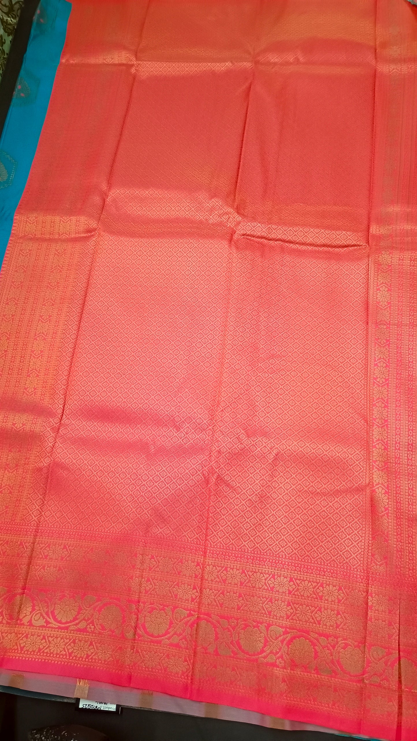 Blue Pink Anantha vastra Vegan Kanchi soft silk saree MA25125