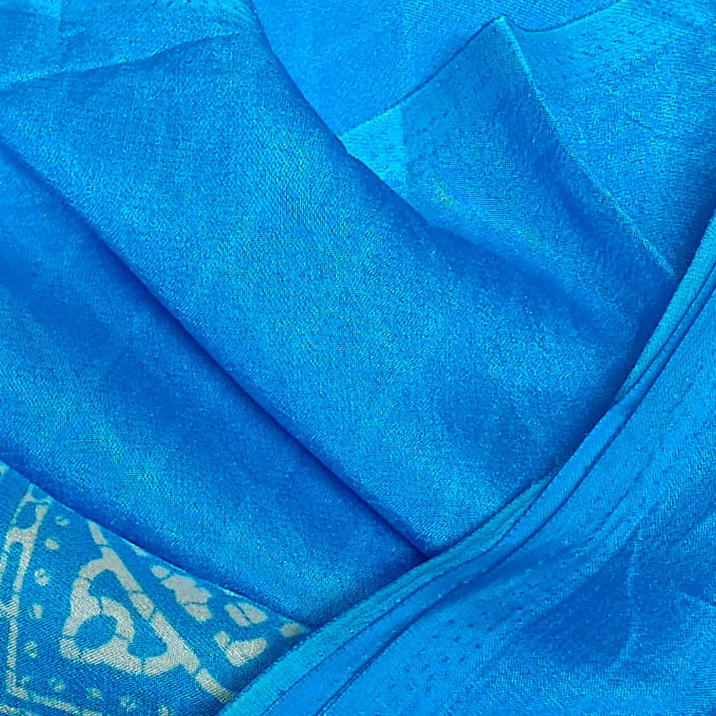 Blue Vriddhi silk vol 2 vegan tussar crepe digital saree SA25639
