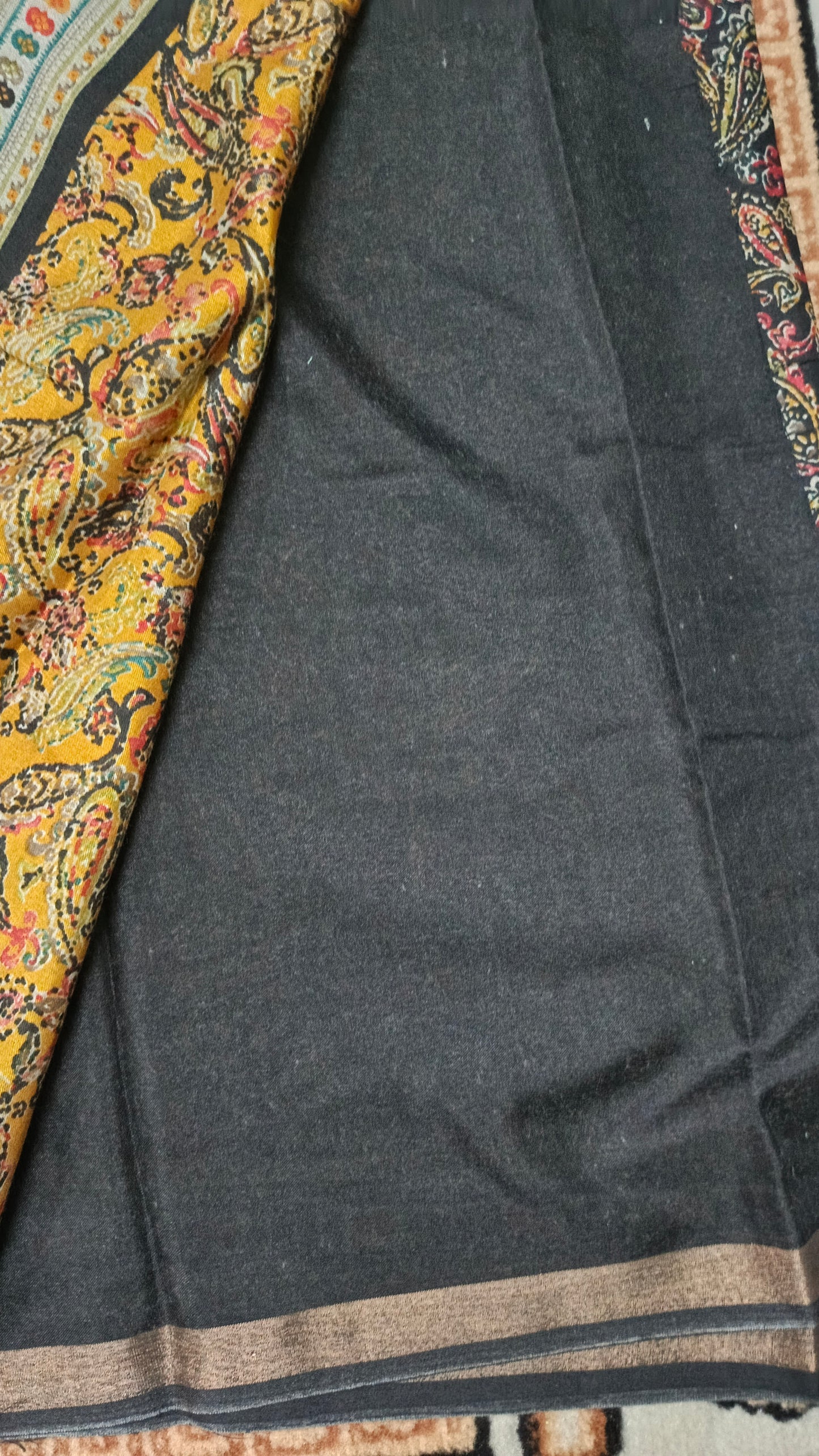 Black sugandha vegan digital malai cotton saree SA25572