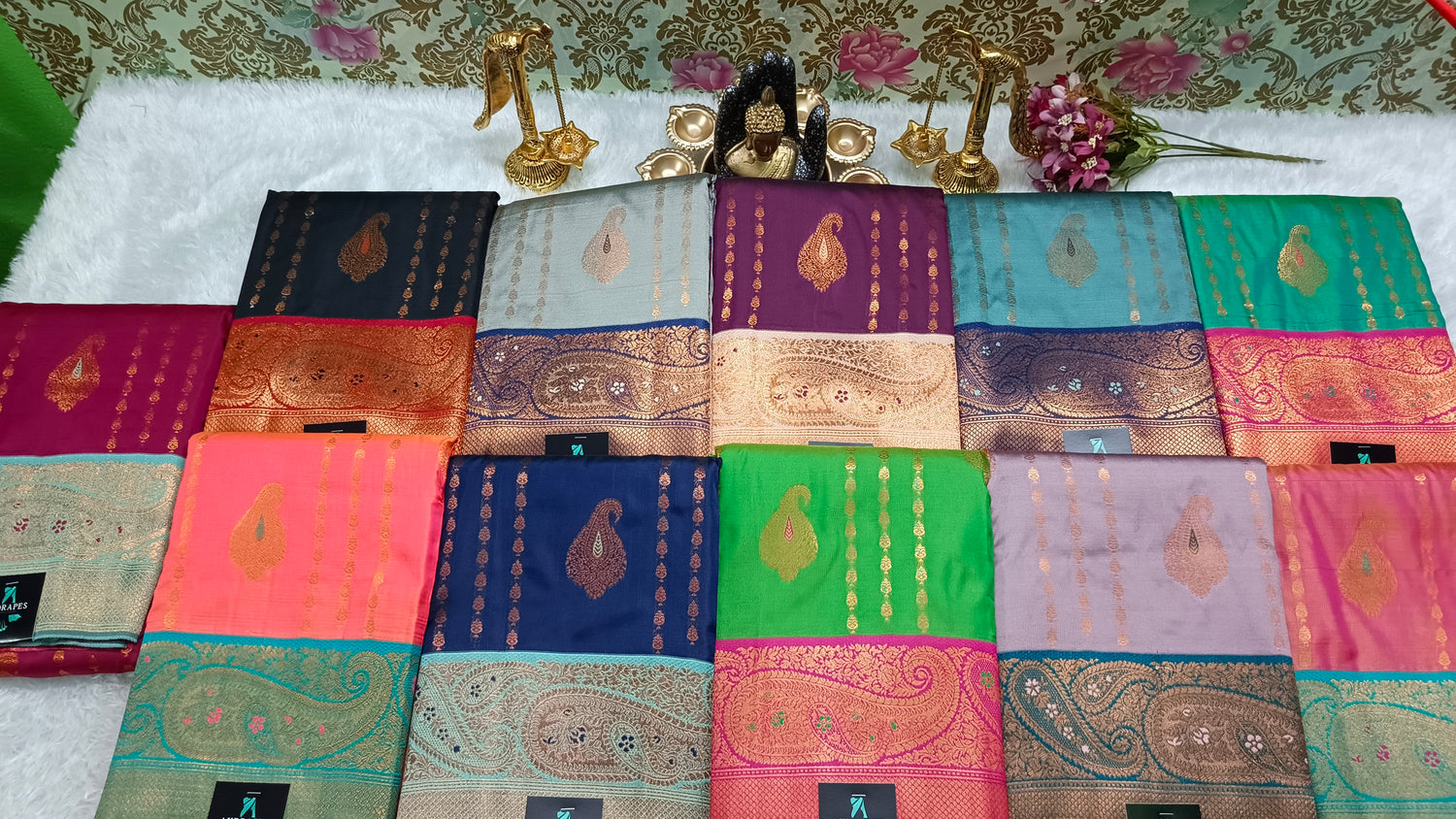 Pavazha Pattu vegan Kanchi silk saree