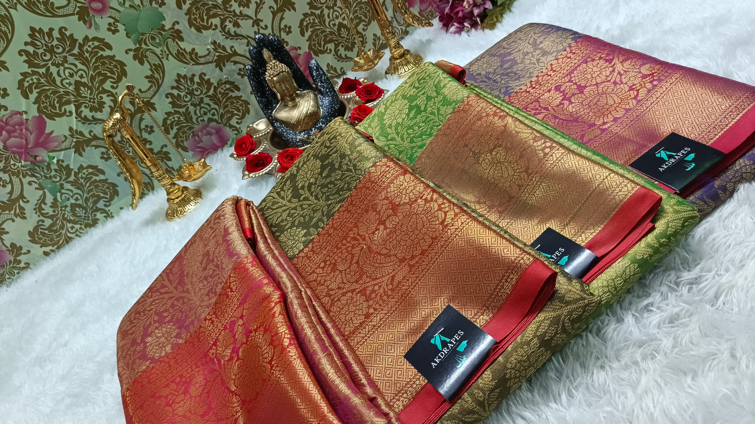 Ratna Vastra Vegan Kanchi Tissue silk saree