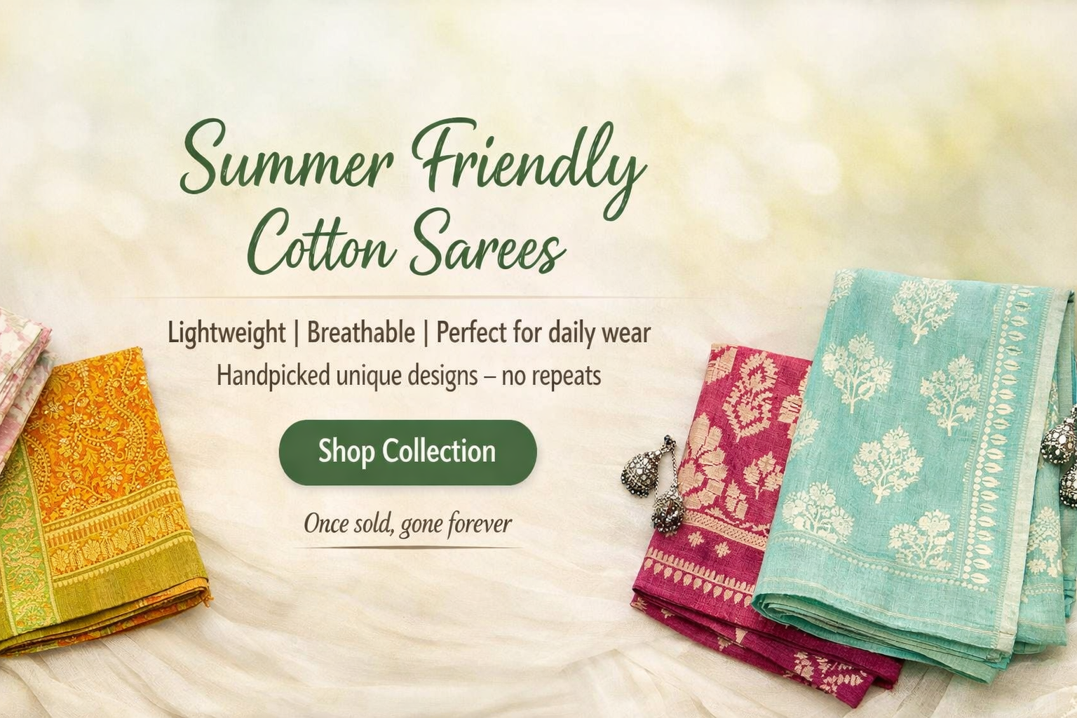 Summer sarees collections