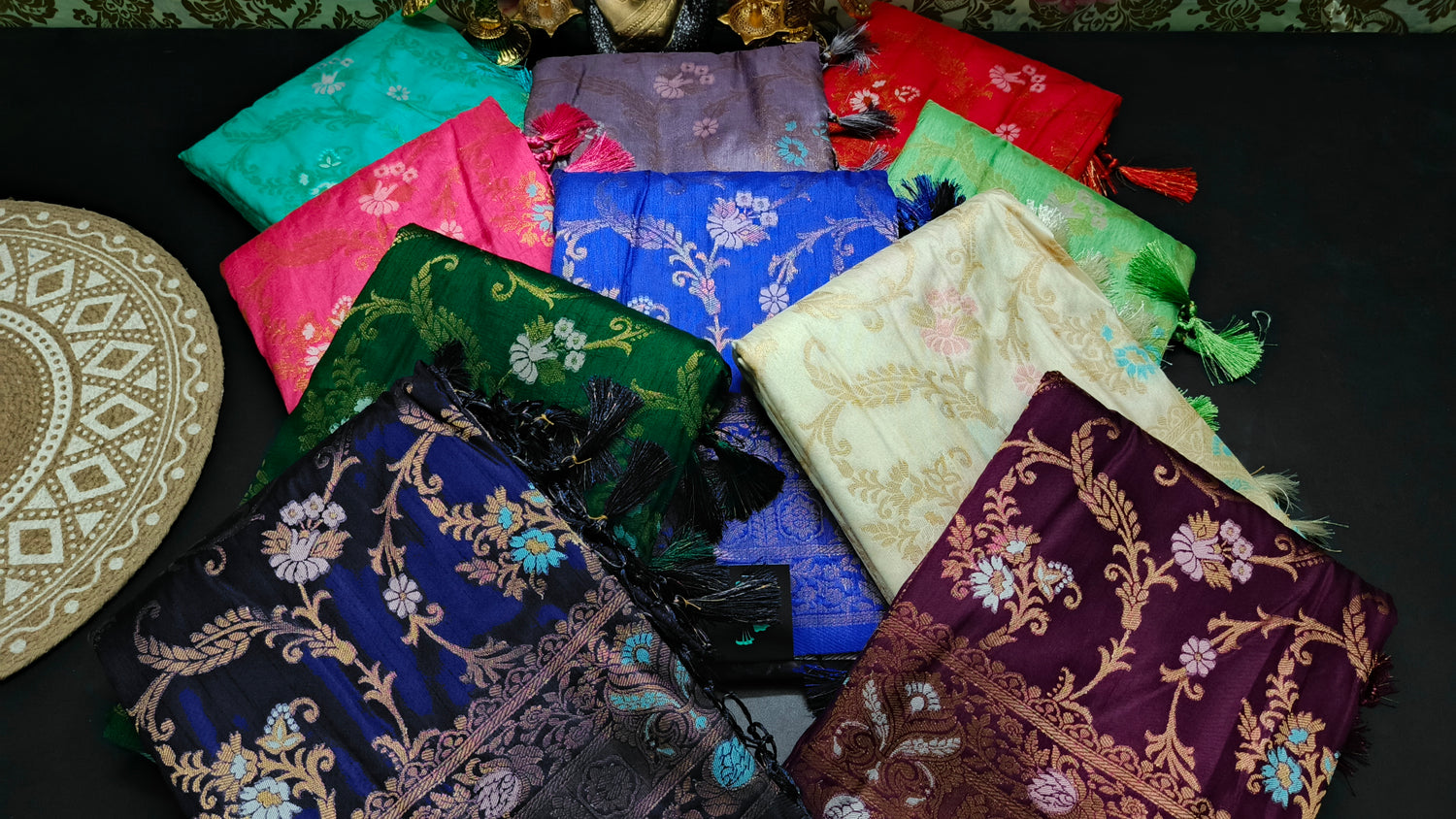 Anamika vegan kaddi georgette saree