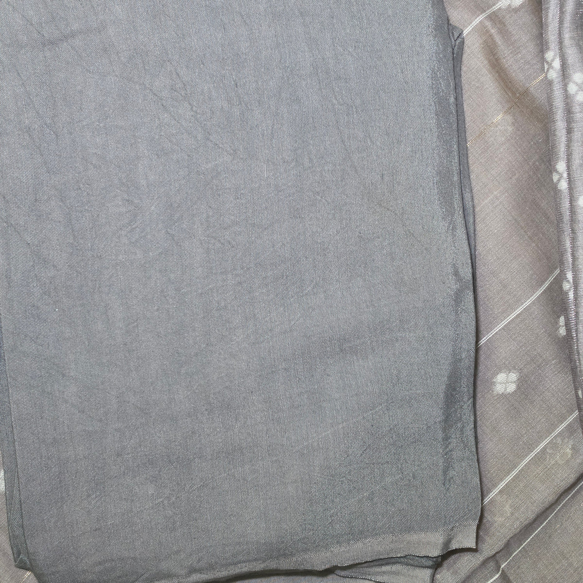 Grey Tissue discharge printed top jamdhani dupatta suit PA25003