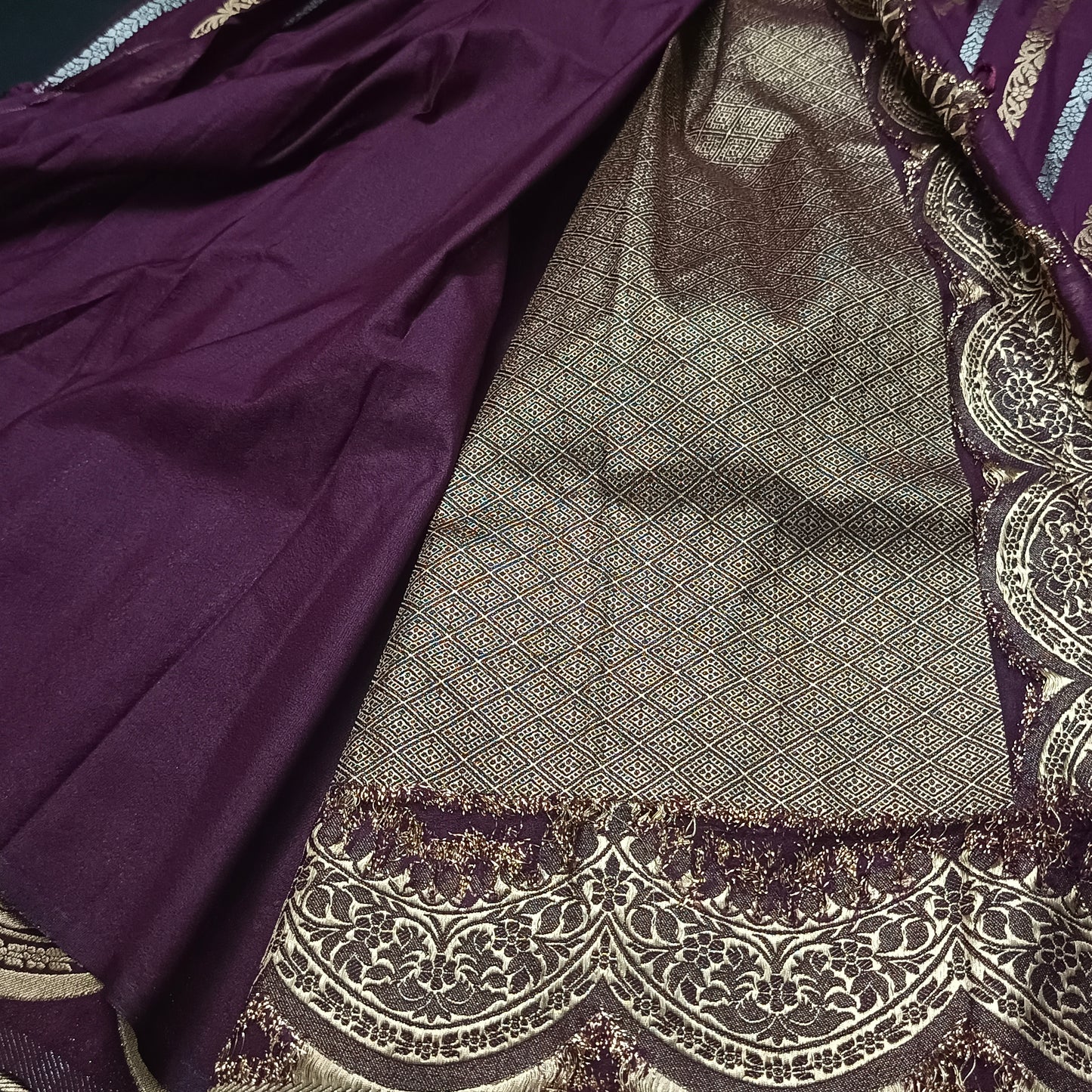 Wine Kanakavalli Premium vegan kaddi georgette saree MA25235