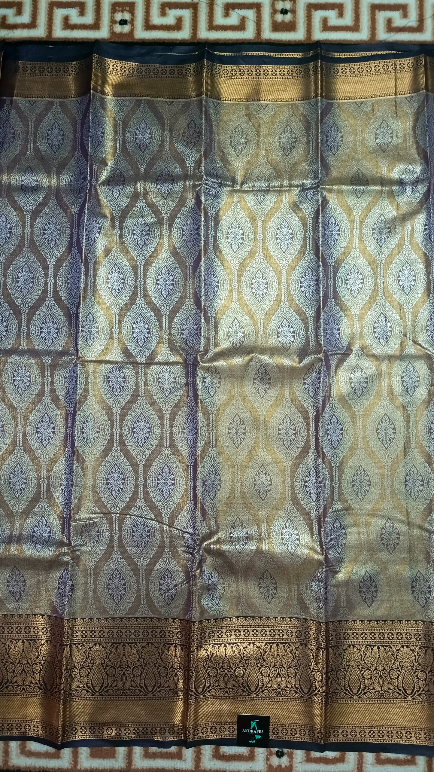 Purple Swarnika Vegan bridal silk saree JA25312