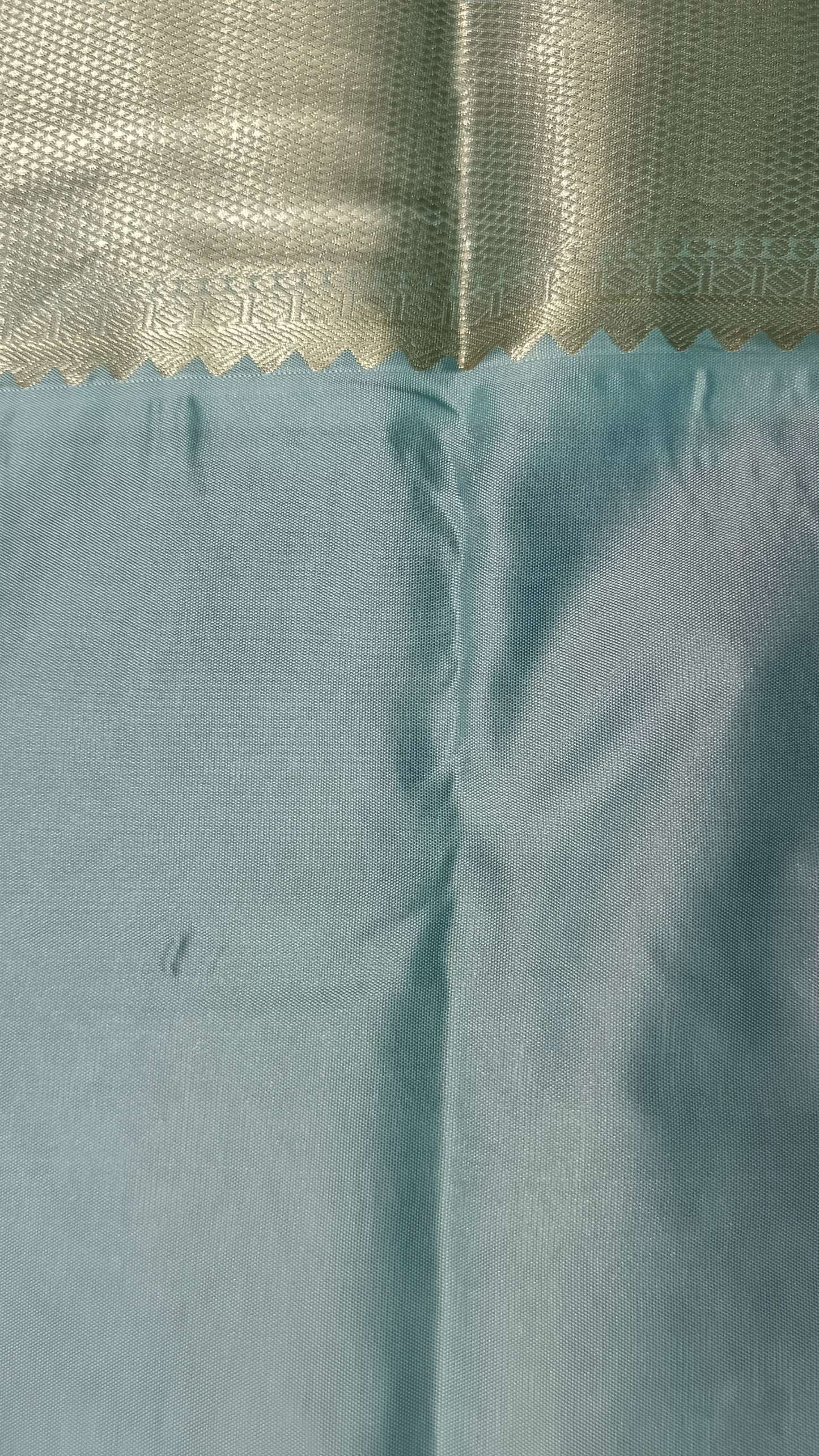 Violet with ice blue Aishwariyam vegan kanchi brocade silk saree LA25950