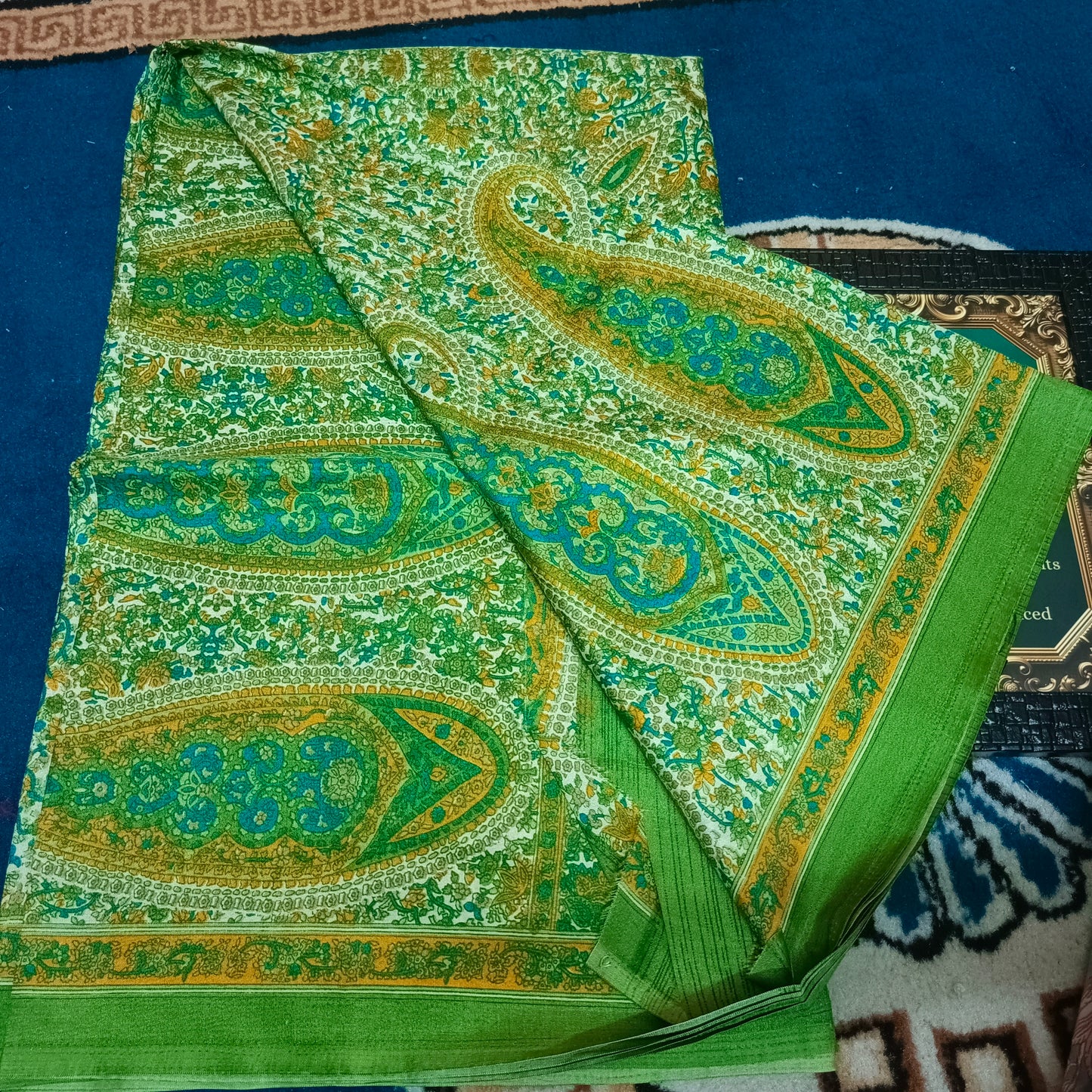 Green Vriddhi silk vol 1 floral vegan tussar crepe digital saree SA25635