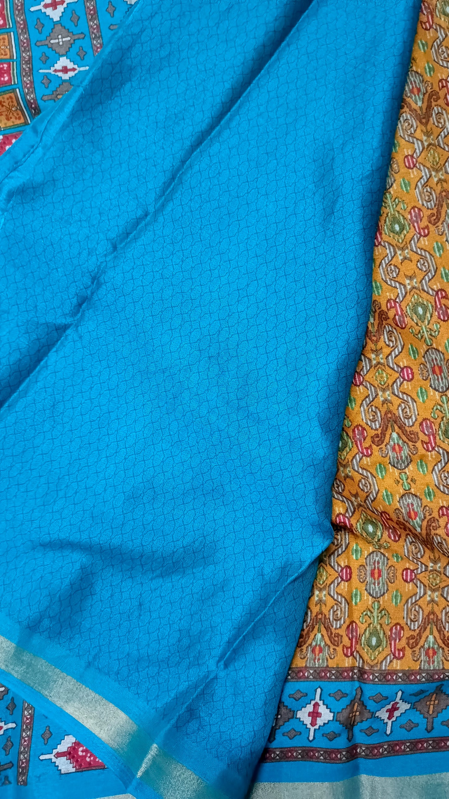 Mustard Yellow sugandha vegan digital malai cotton saree SA25575