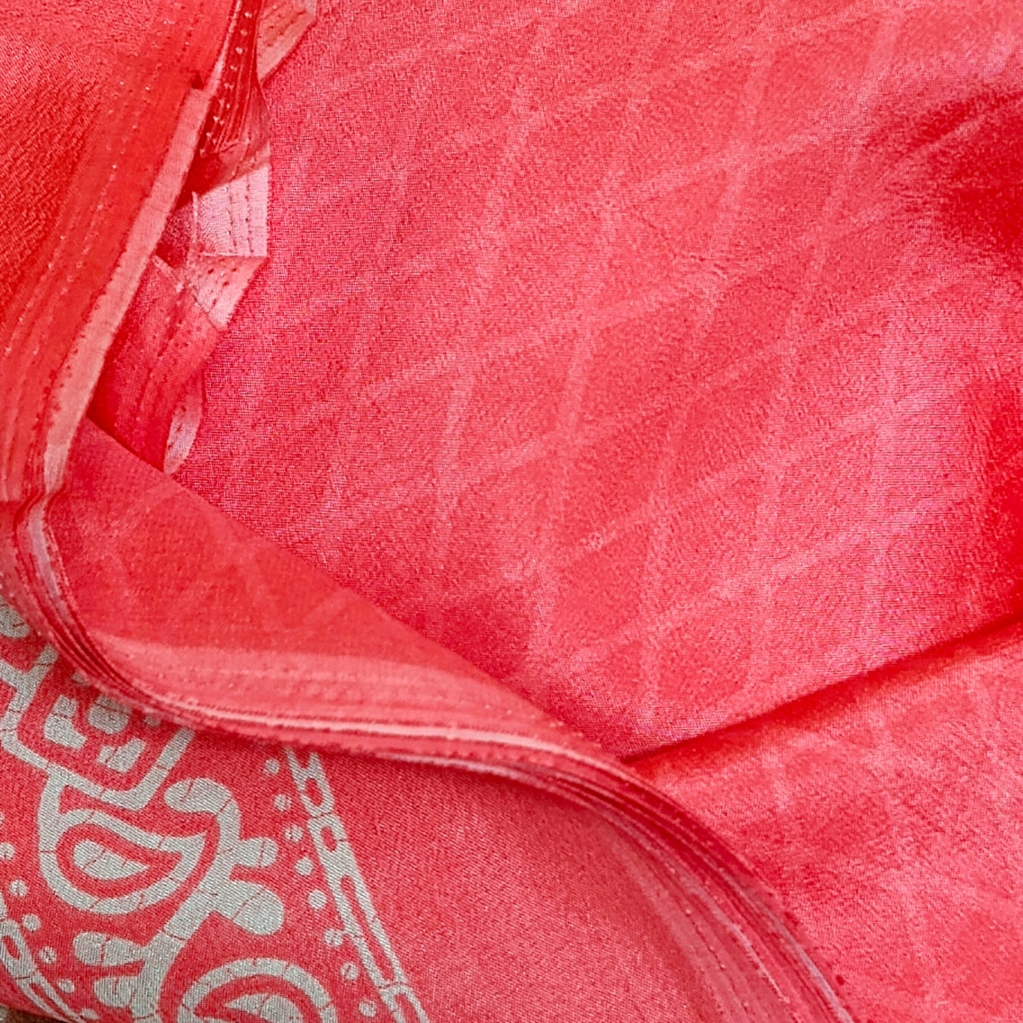 Peach Vriddhi silk vol 2 vegan tussar crepe digital saree SA25640