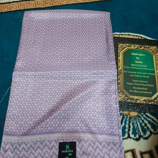 Lavender Kashmiri vegan crepe Silk vol 04 SA25672