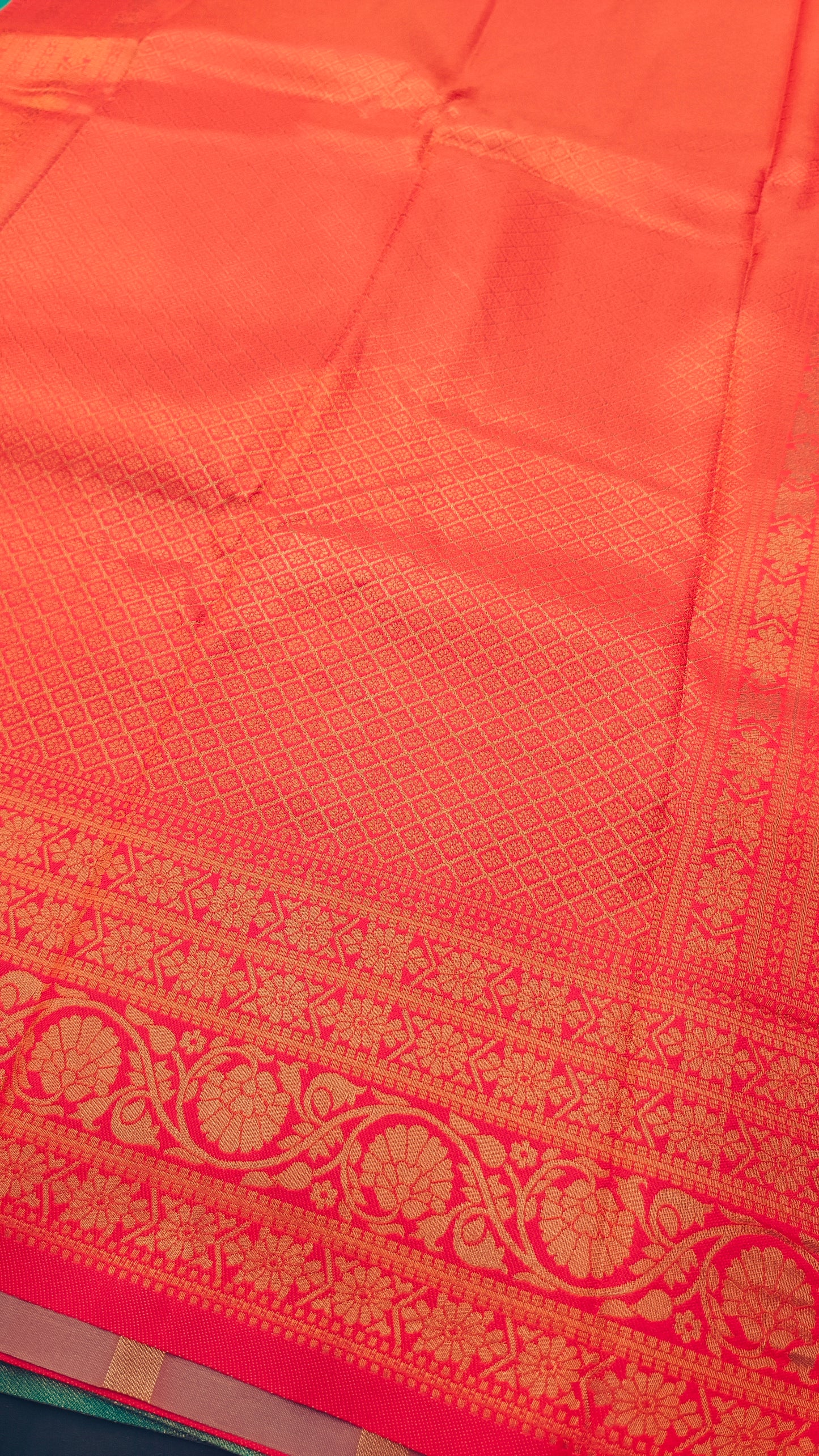 Sea green hot pink Anantha vastra Vegan Kanchi soft silk saree MA25127