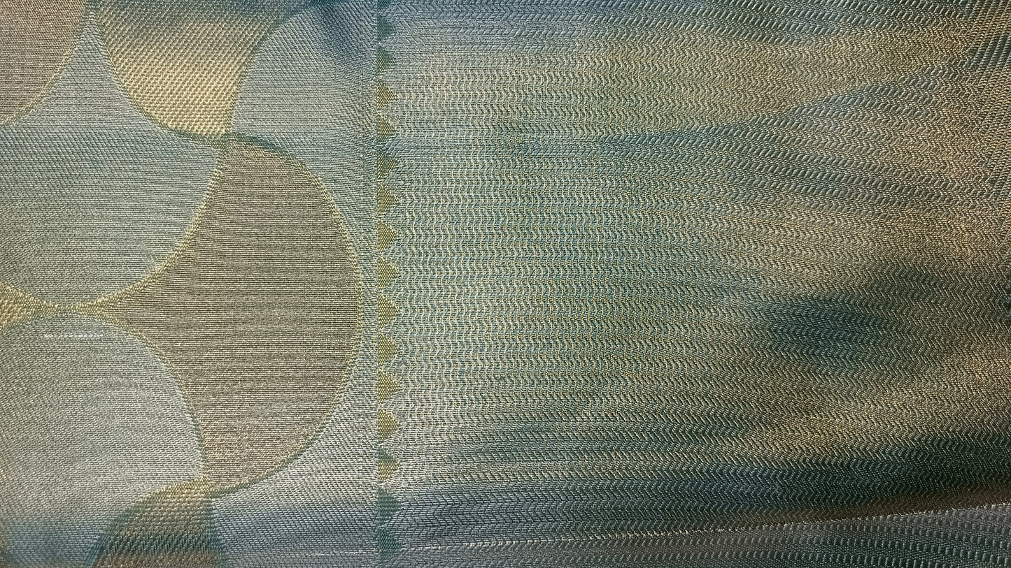 Ice blue Radiance Heritage vegan self tissue kanchi silk saree LA25936