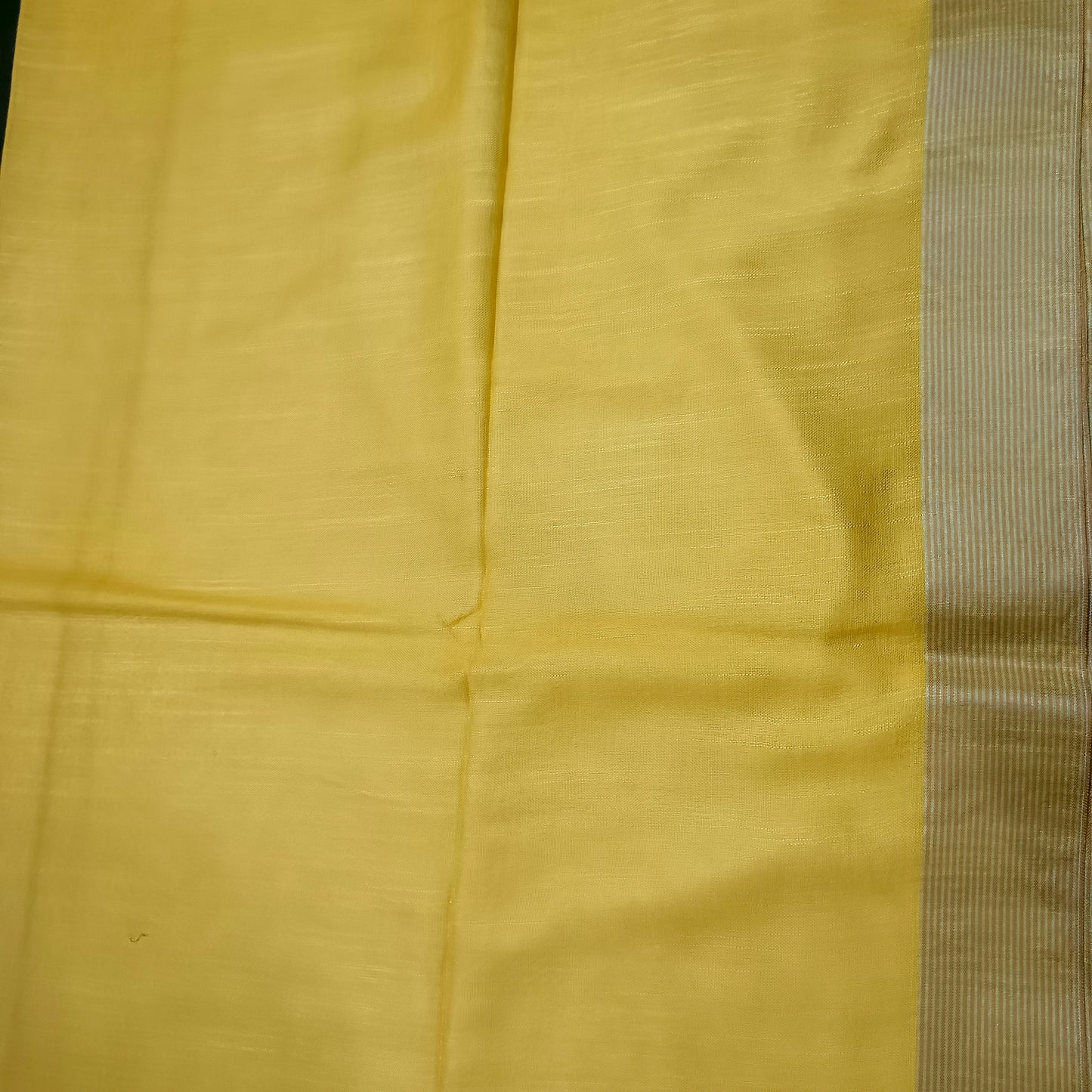 Yellow  Candy vegan linen saree HA25512