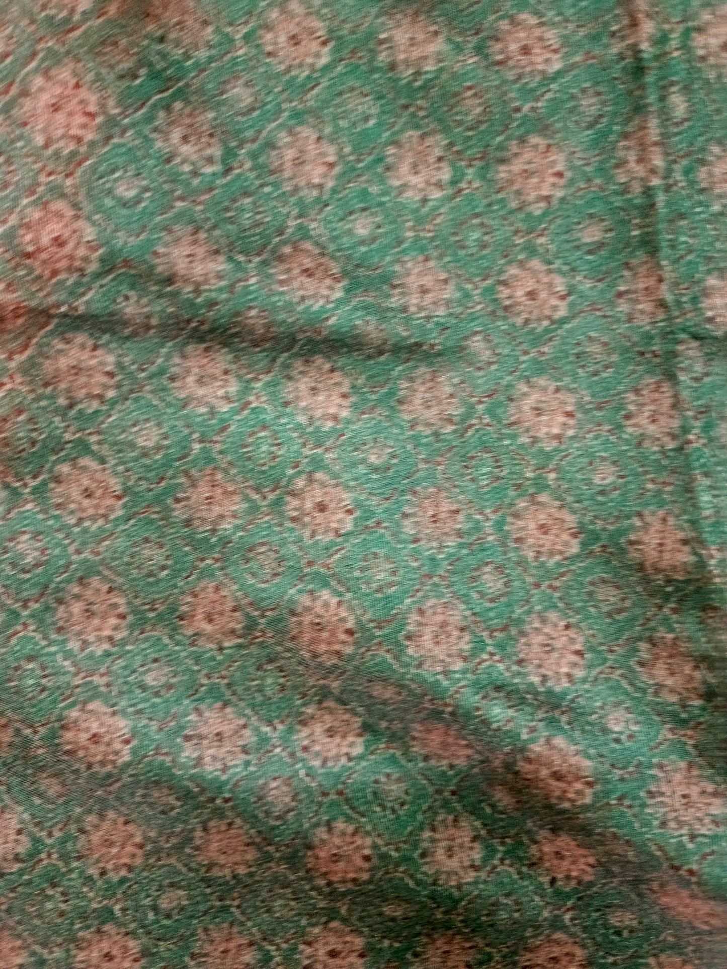 Maroon Fushion bandhini Ajrakh Malai cotton saree HA25414