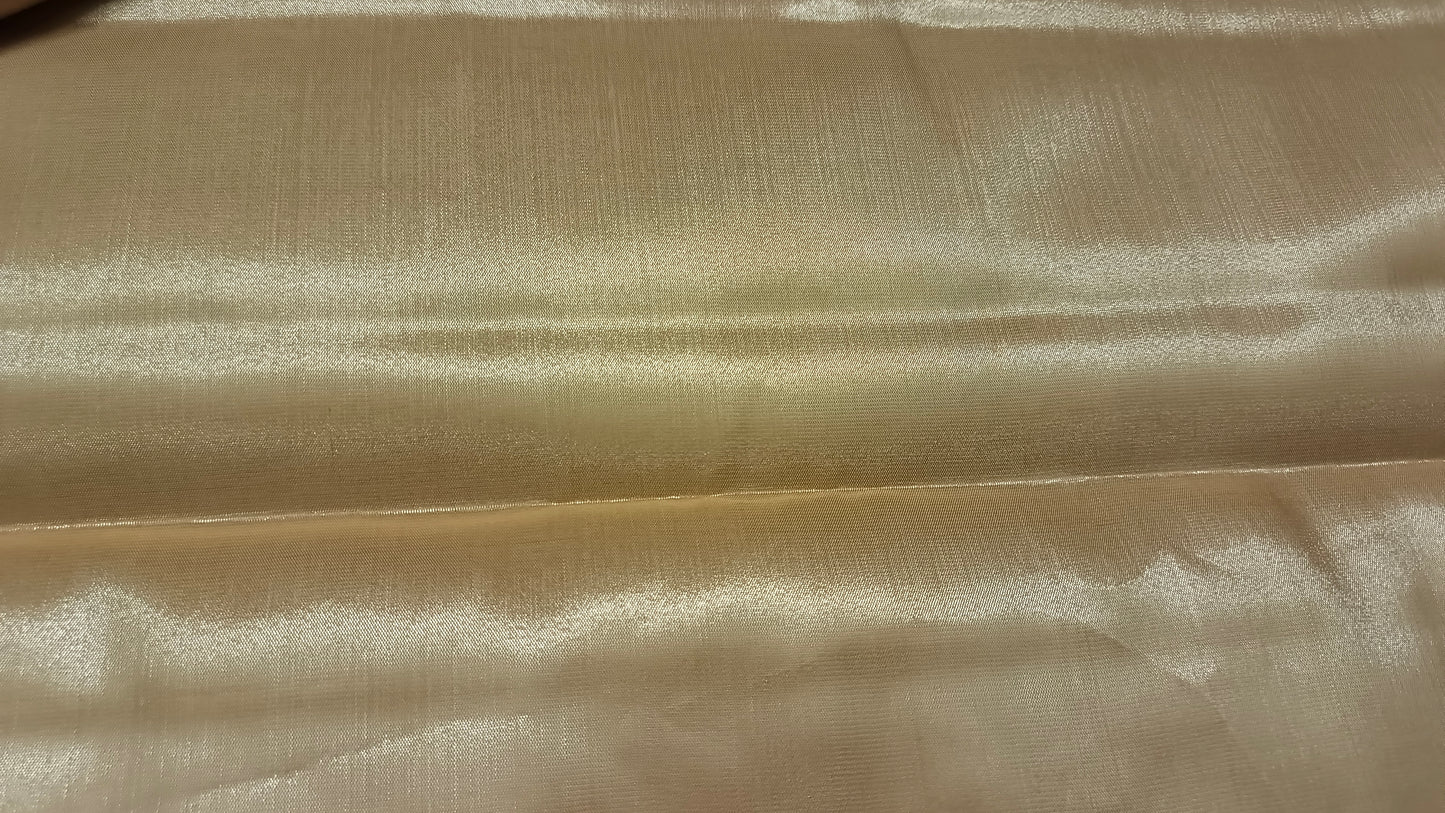 Gold Radiance Heritage vegan self tissue kanchi silk saree LA25938