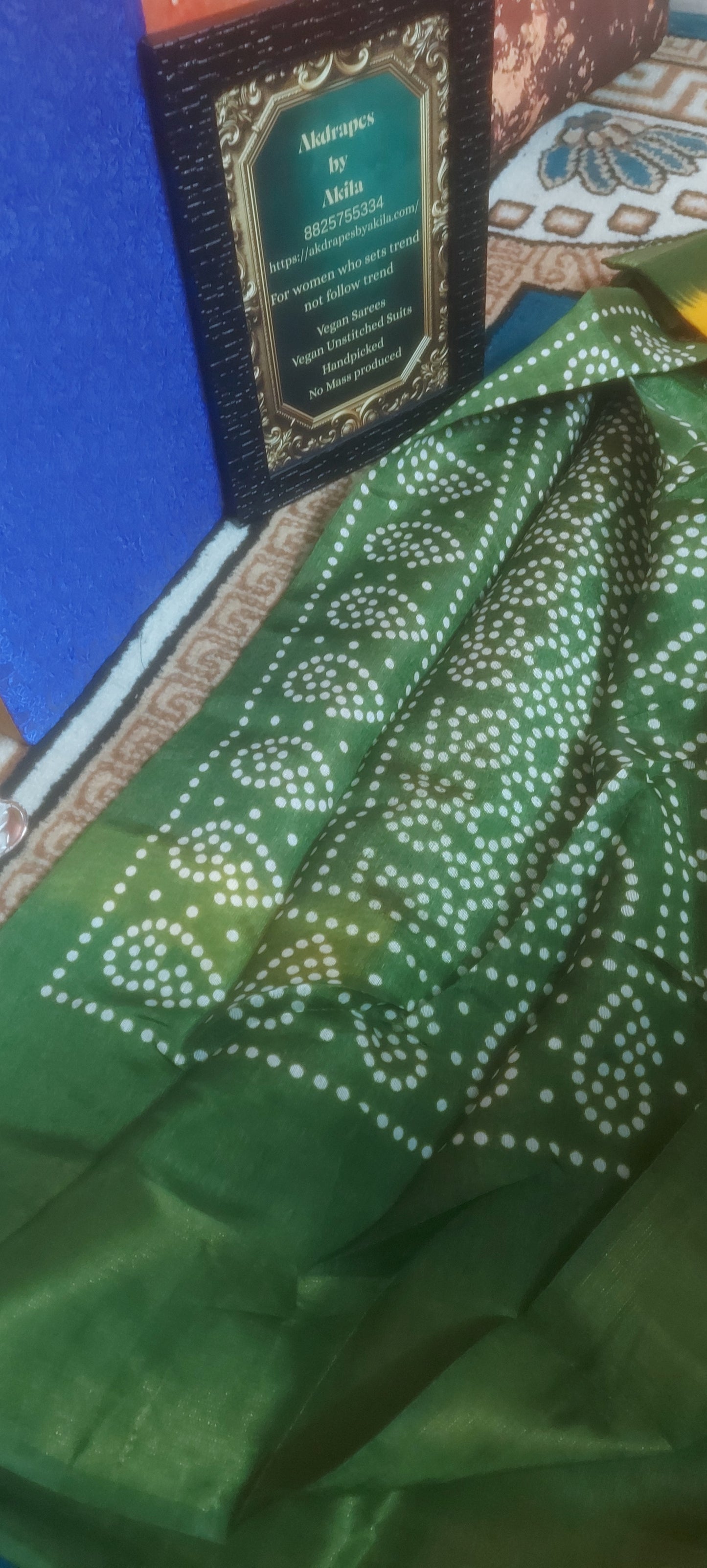 Maroon Tricolor vegan linen zari border saree JA26037