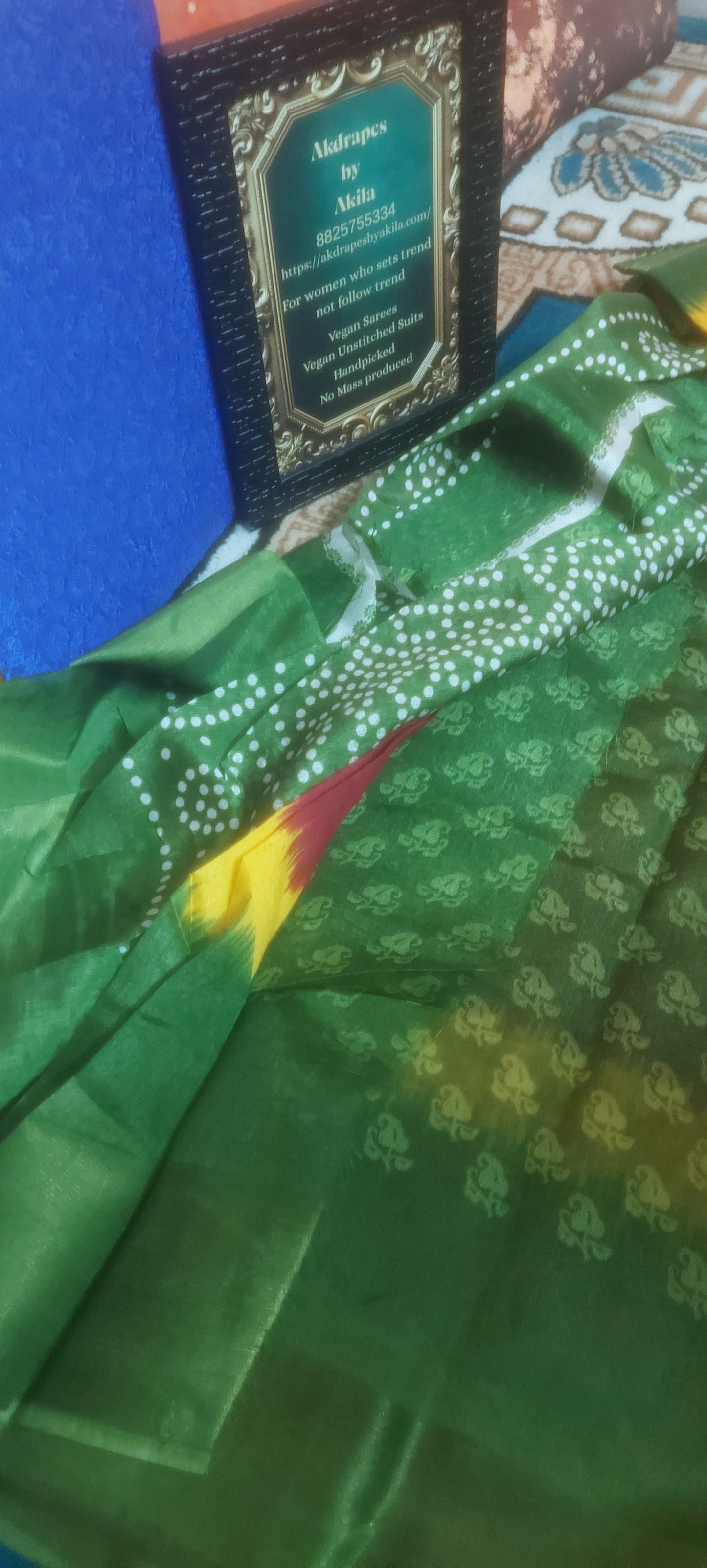 Maroon Tricolor vegan linen zari border saree JA26037