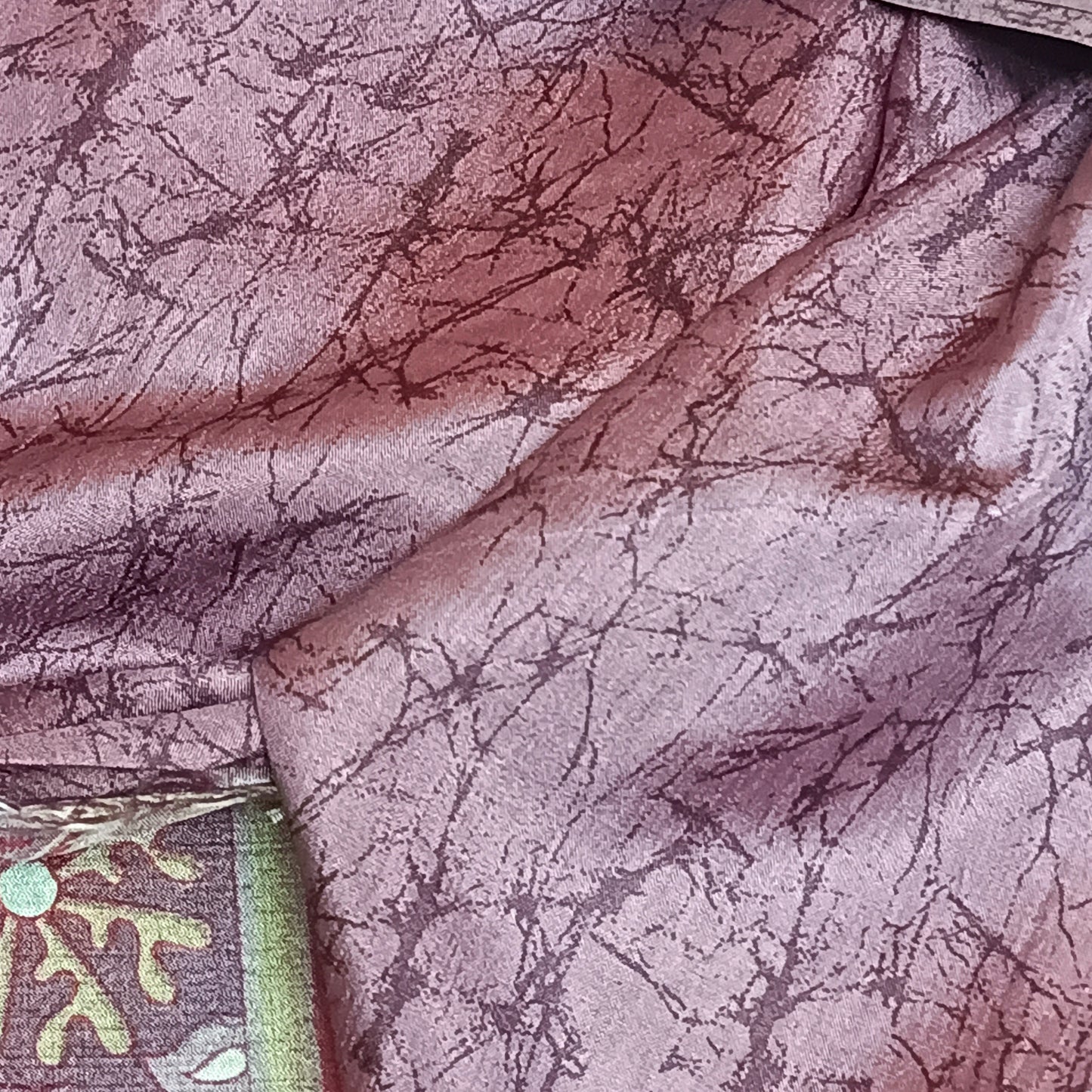 Lavender Vriddhi silk vol 4 Paisley vegan tussar crepe digital saree SA25647