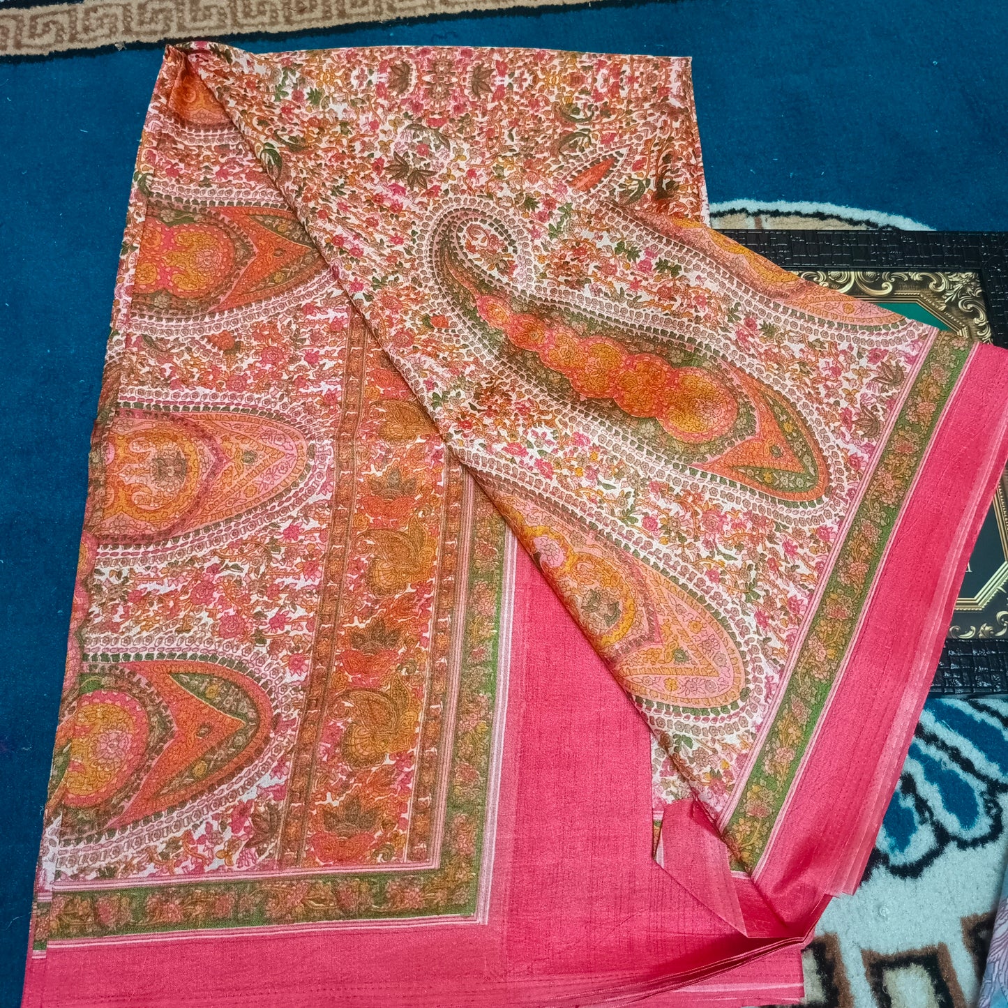 Pink Vriddhi silk vol 1 floral vegan tussar crepe digital saree SA25636