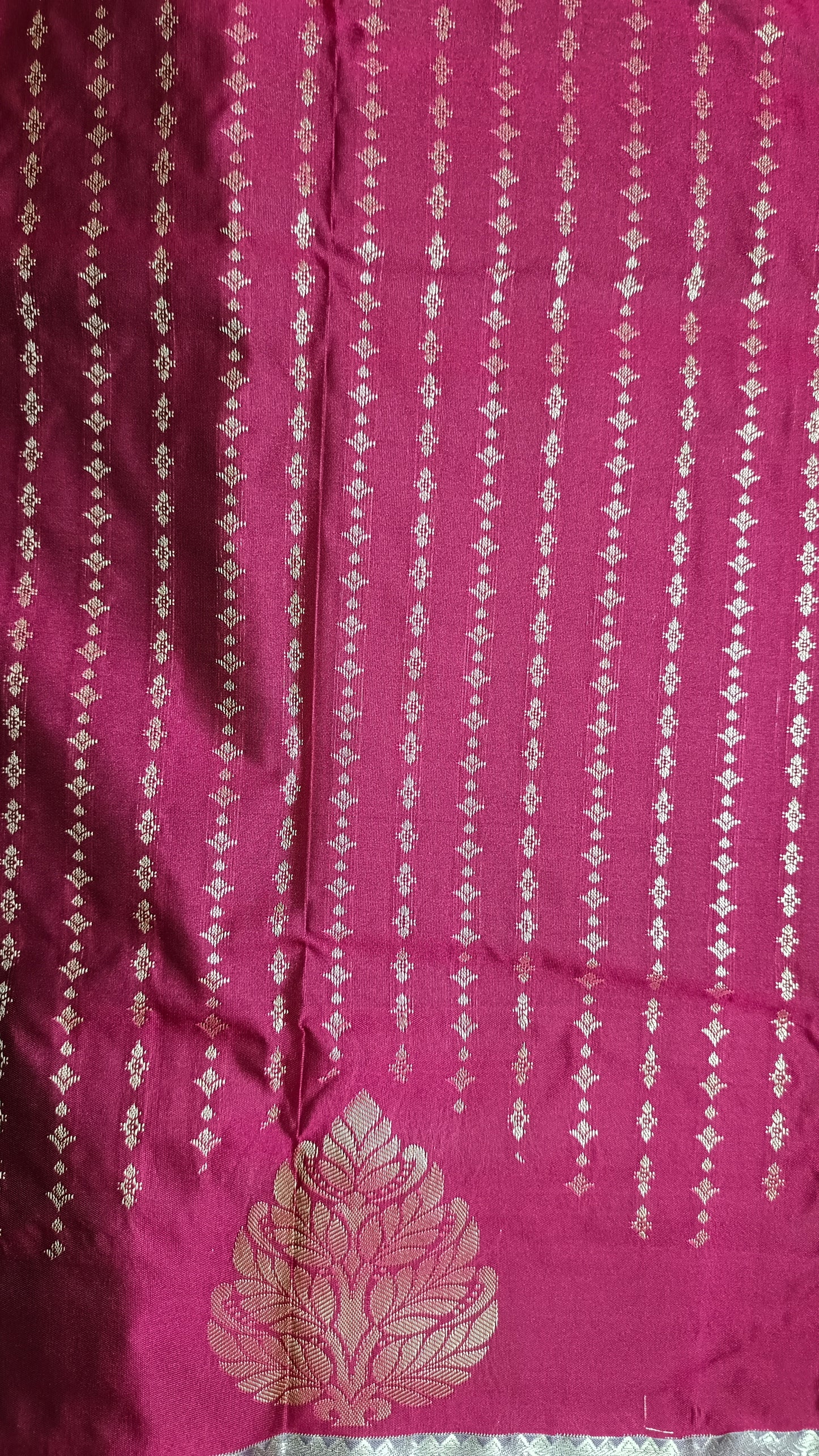 Pink with pastel Varnajalam vegan premium kanchi silk saree LA25915